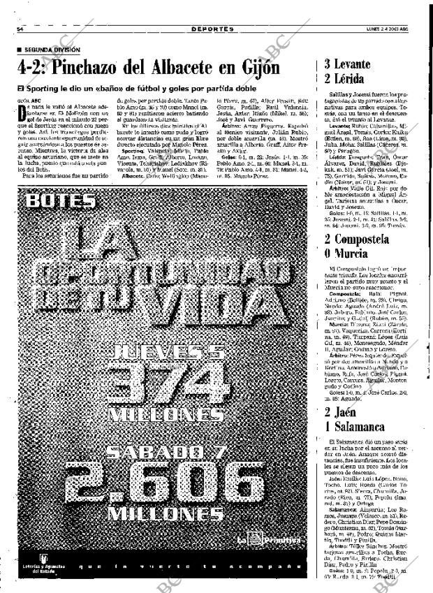 ABC MADRID 02-04-2001 página 54