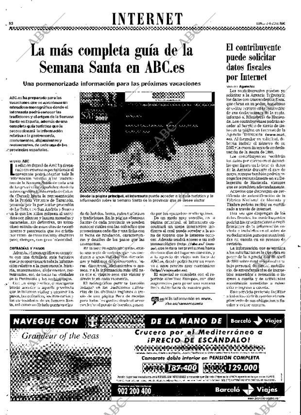 ABC MADRID 02-04-2001 página 82