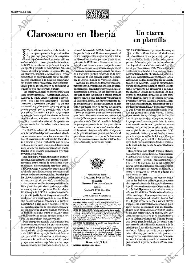 ABC MADRID 03-04-2001 página 11
