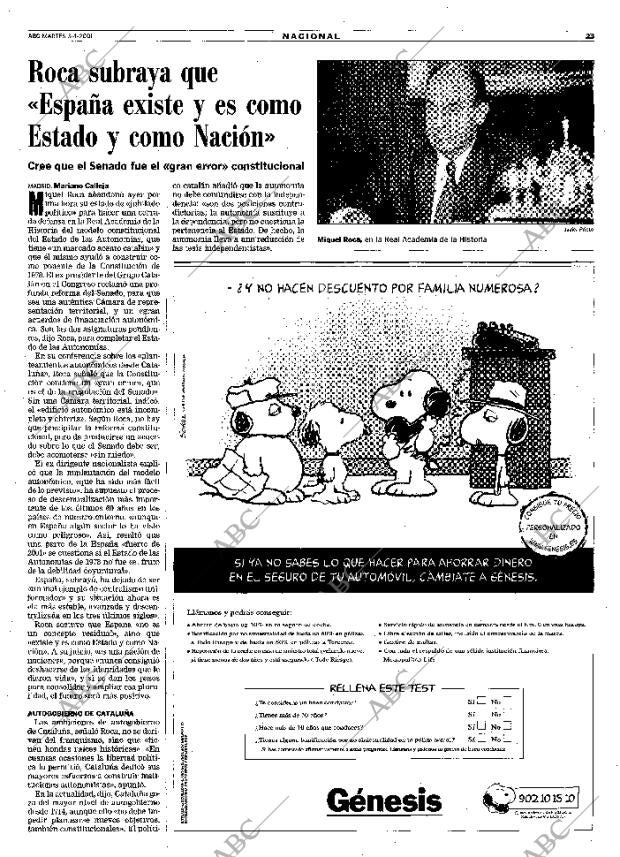 ABC MADRID 03-04-2001 página 23
