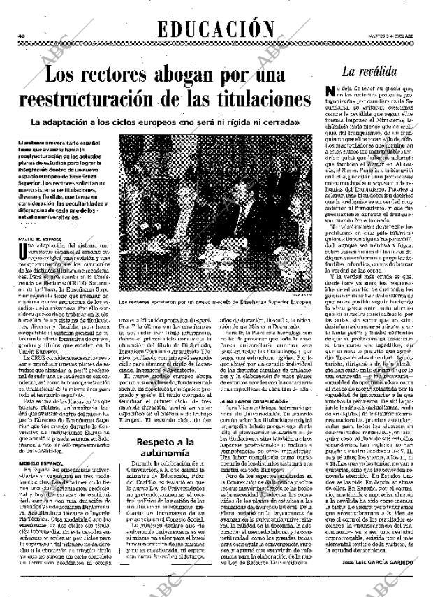 ABC MADRID 03-04-2001 página 40