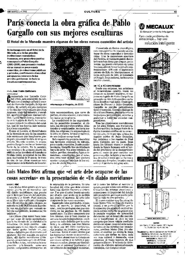 ABC MADRID 03-04-2001 página 43