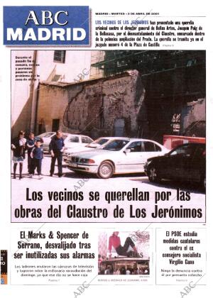 ABC MADRID 03-04-2001 página 85