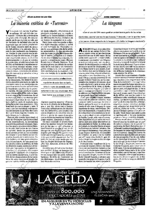 ABC MADRID 04-04-2001 página 15