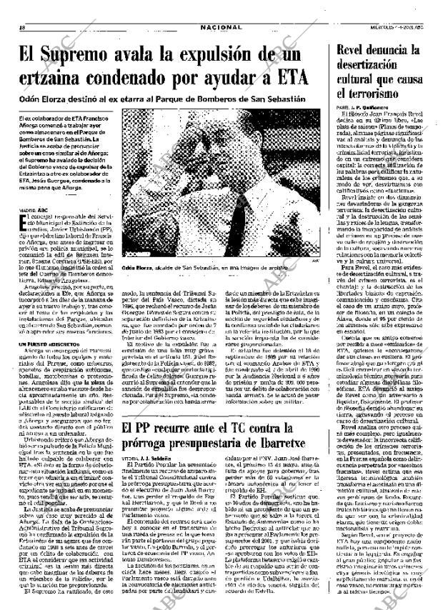 ABC MADRID 04-04-2001 página 18