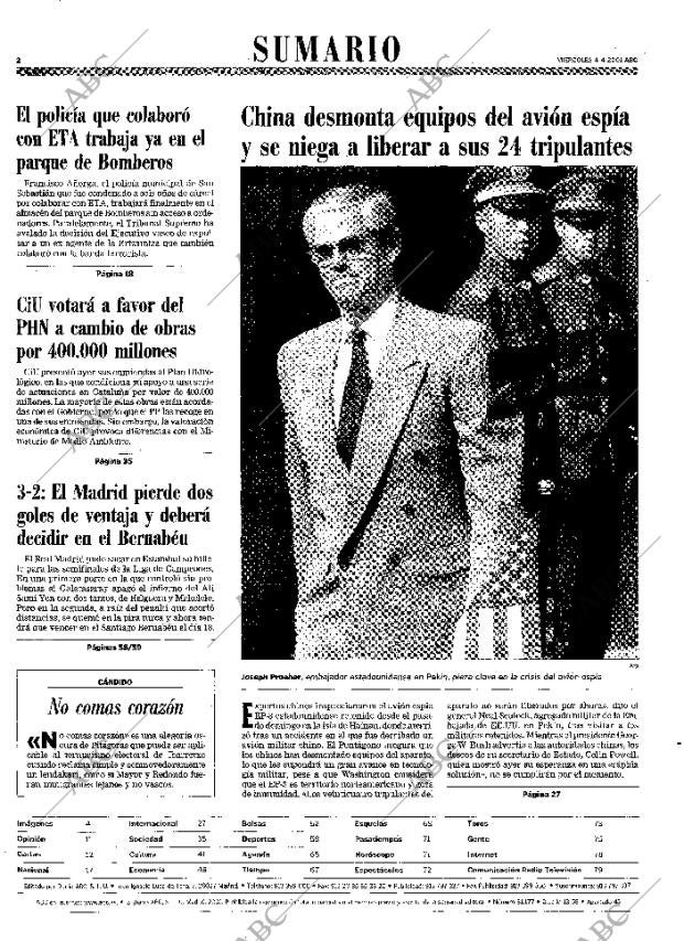 ABC MADRID 04-04-2001 página 2