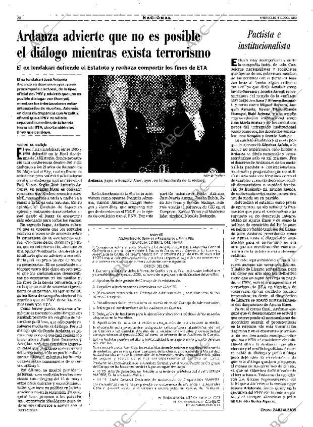 ABC MADRID 04-04-2001 página 22