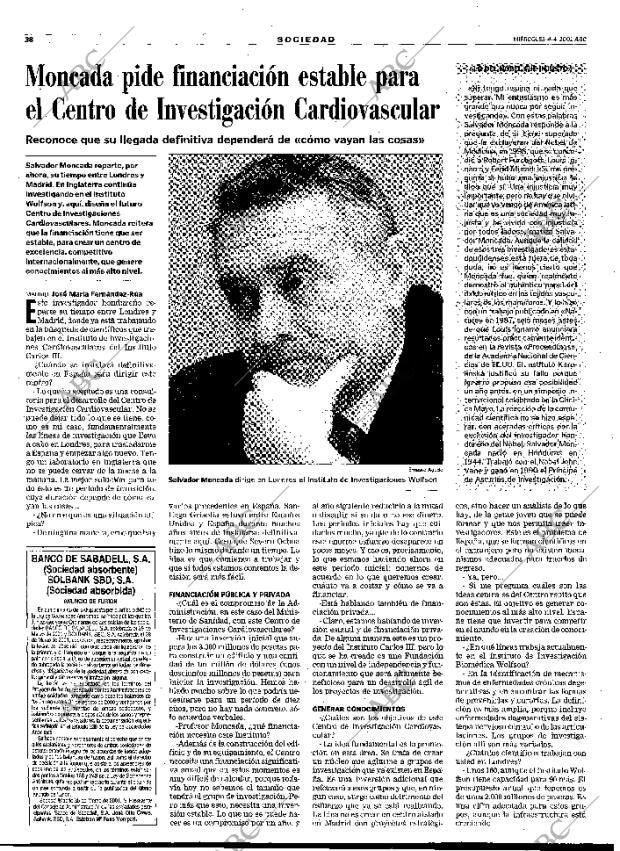 ABC MADRID 04-04-2001 página 38