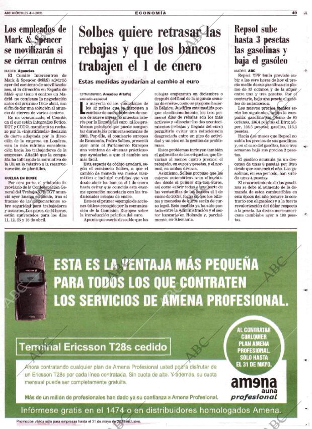 ABC MADRID 04-04-2001 página 49