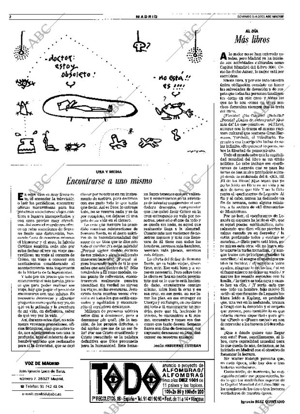 ABC MADRID 08-04-2001 página 86