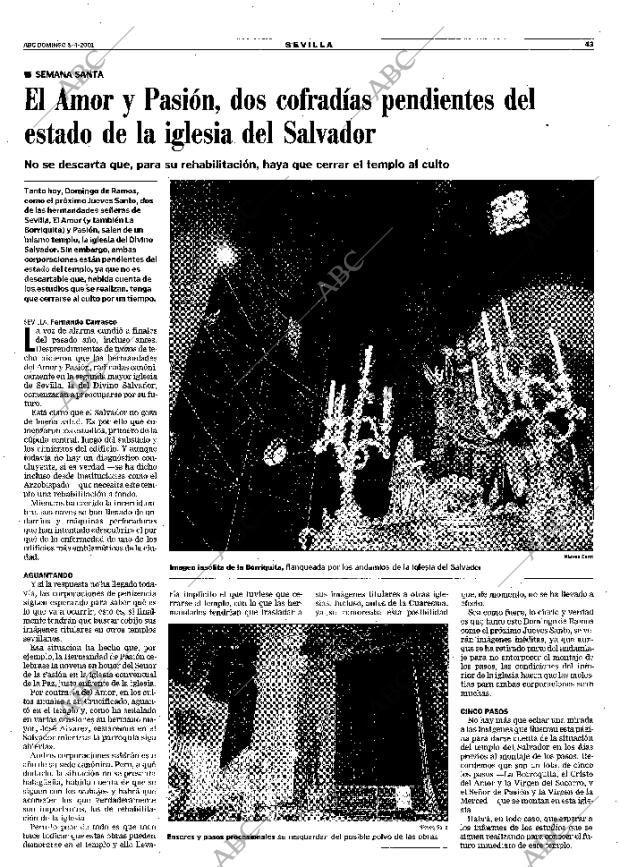 ABC SEVILLA 08-04-2001 página 43