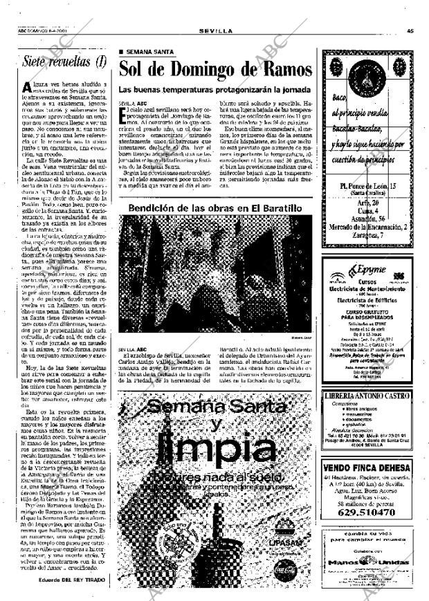 ABC SEVILLA 08-04-2001 página 45