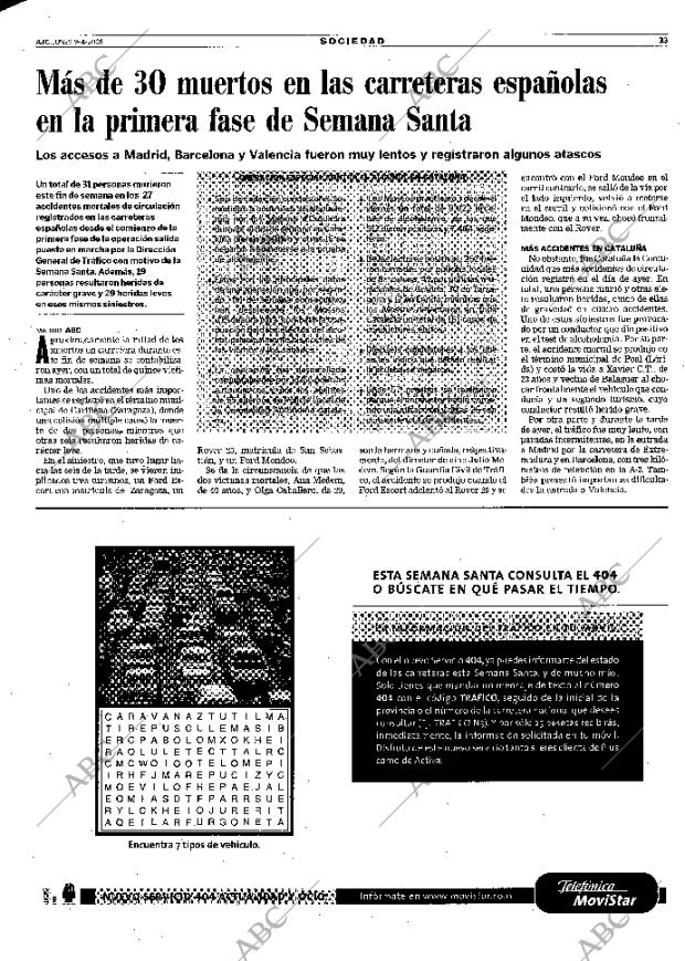 ABC SEVILLA 09-04-2001 página 33
