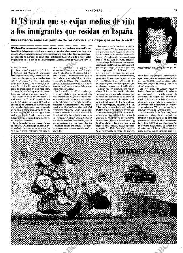 ABC MADRID 10-04-2001 página 23