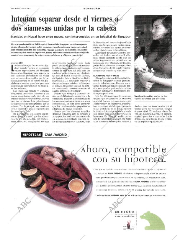 ABC MADRID 10-04-2001 página 35