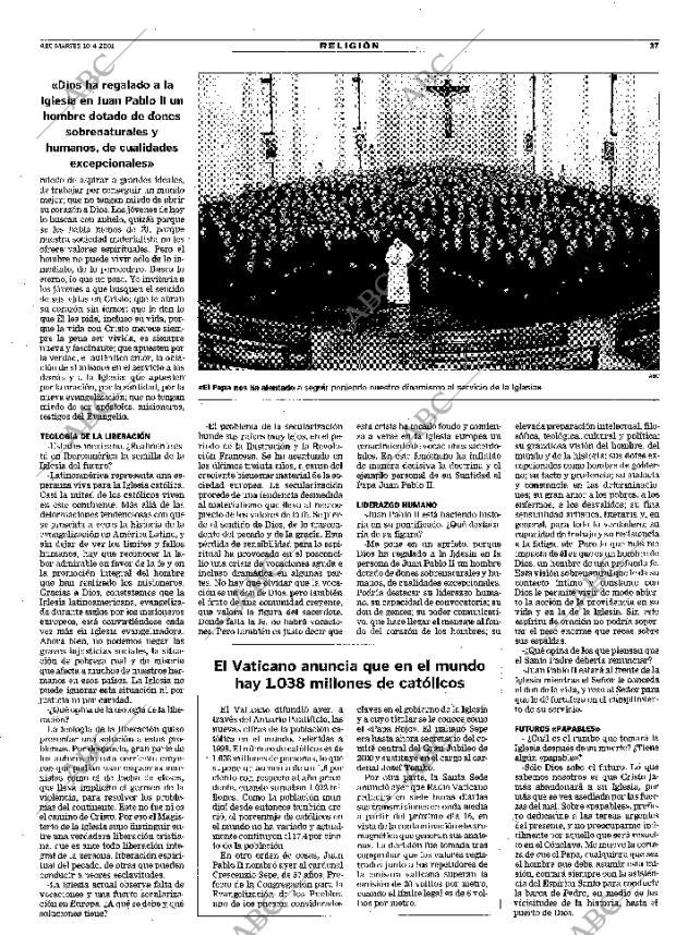 ABC MADRID 10-04-2001 página 37