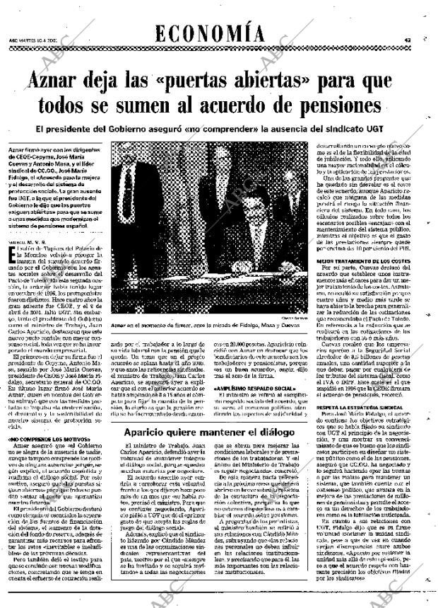 ABC MADRID 10-04-2001 página 43
