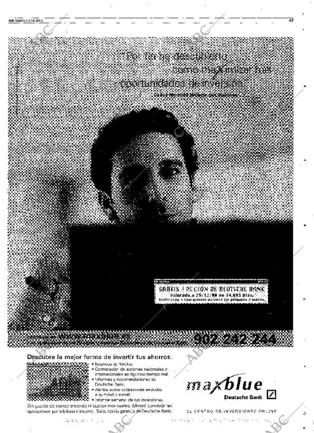 ABC MADRID 10-04-2001 página 47