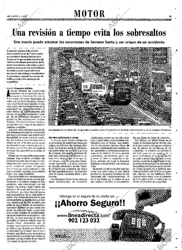 ABC MADRID 10-04-2001 página 63