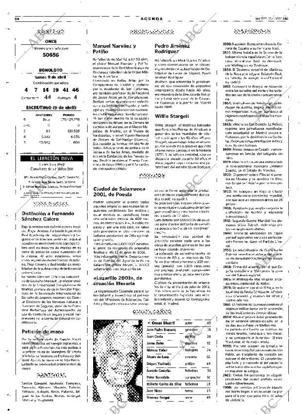 ABC MADRID 10-04-2001 página 64