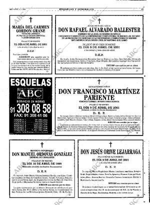 ABC MADRID 10-04-2001 página 67
