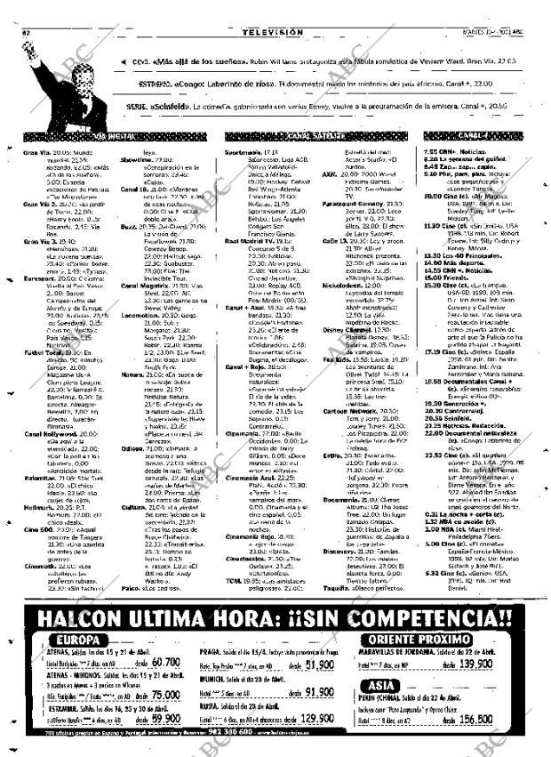 ABC MADRID 10-04-2001 página 82