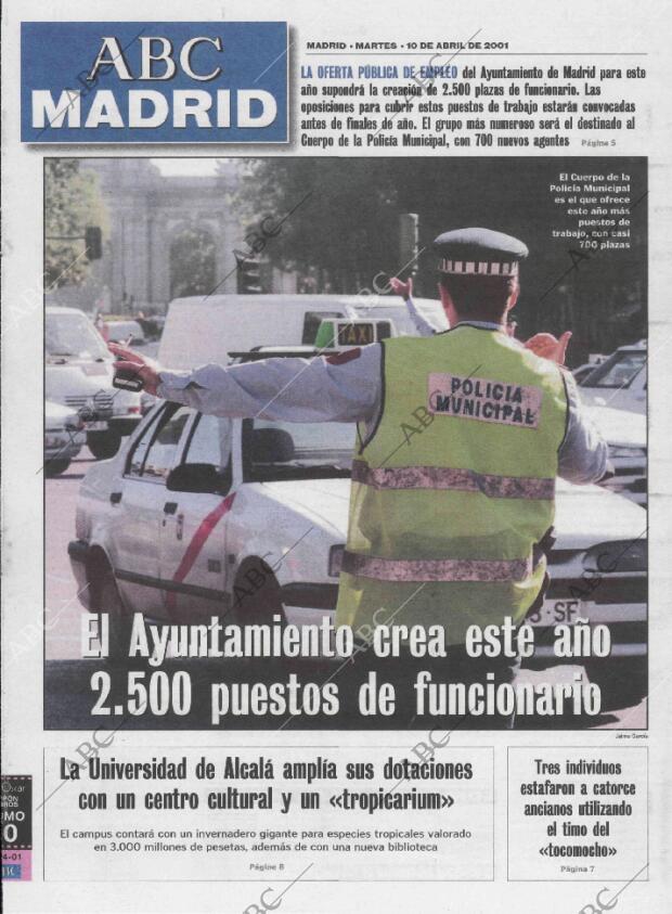 ABC MADRID 10-04-2001 página 85