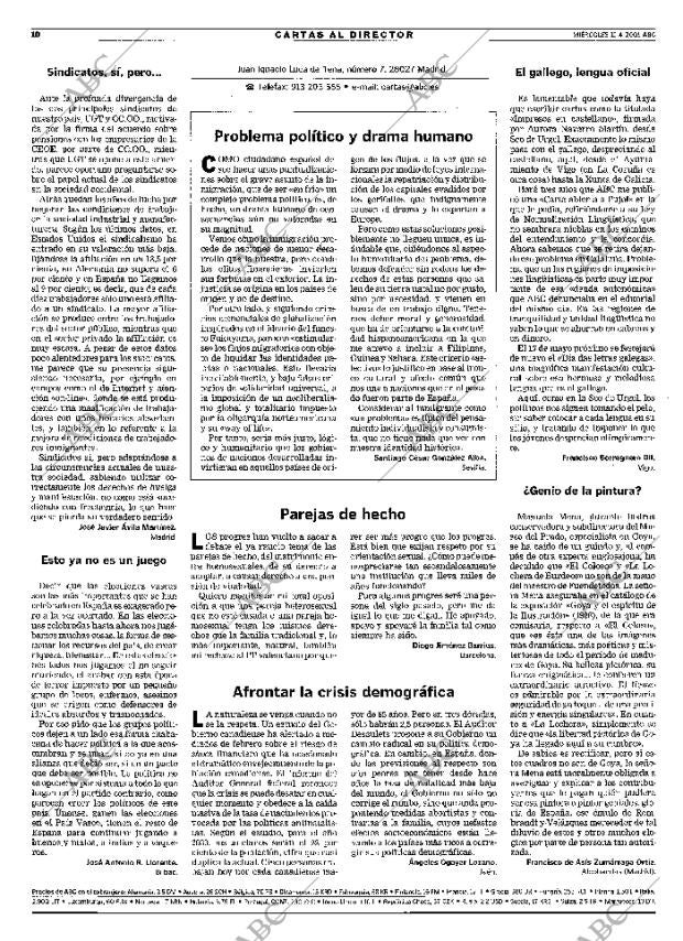 ABC MADRID 11-04-2001 página 10