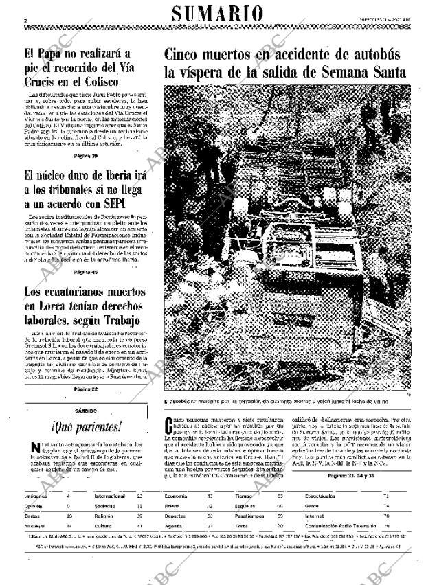 ABC MADRID 11-04-2001 página 2