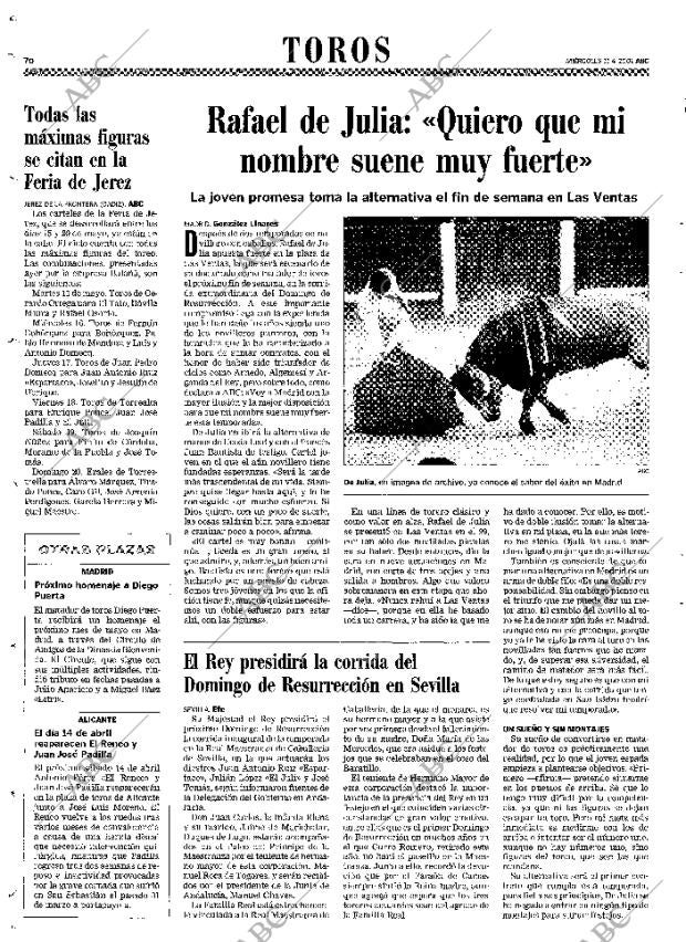 ABC MADRID 11-04-2001 página 70