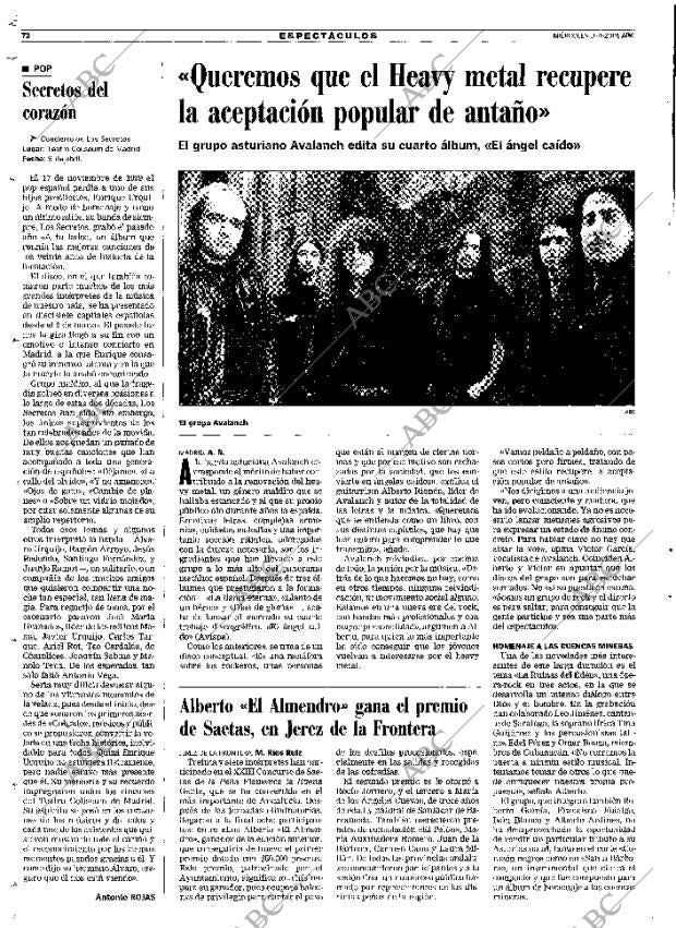 ABC MADRID 11-04-2001 página 72