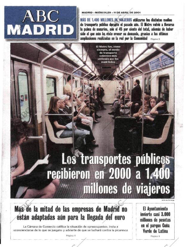 ABC MADRID 11-04-2001 página 85