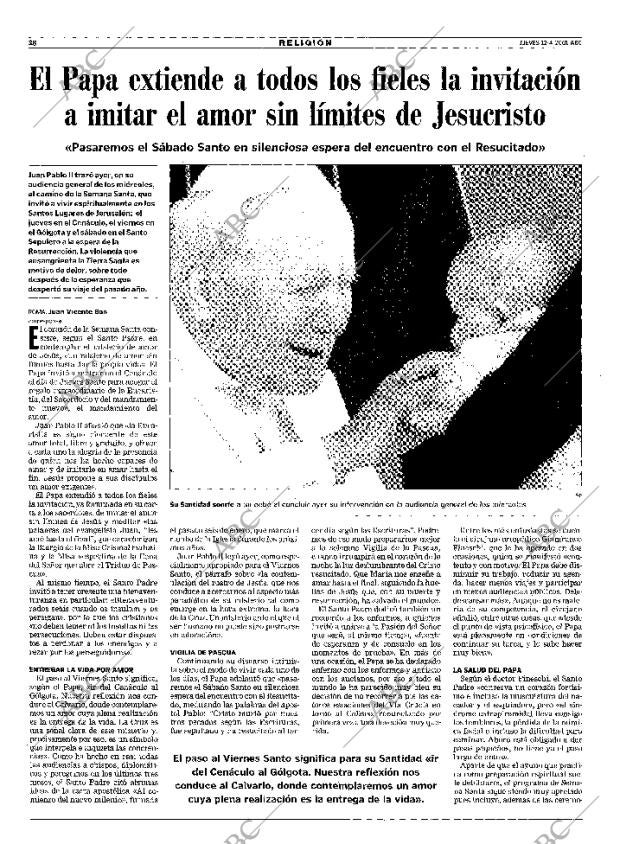 ABC MADRID 12-04-2001 página 38