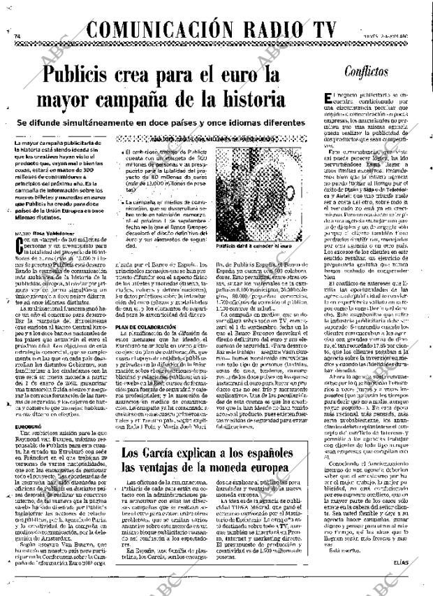 ABC MADRID 12-04-2001 página 74