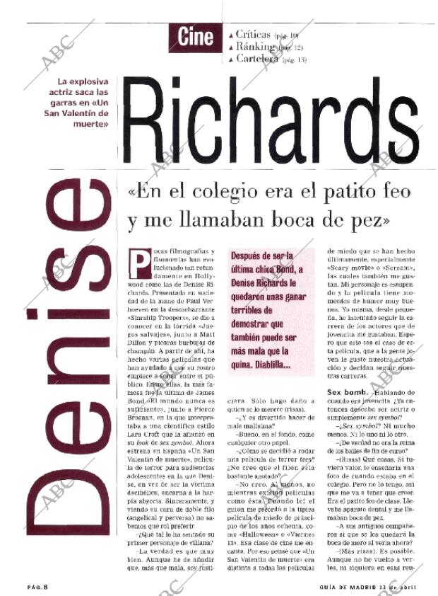 ABC MADRID 13-04-2001 página 116