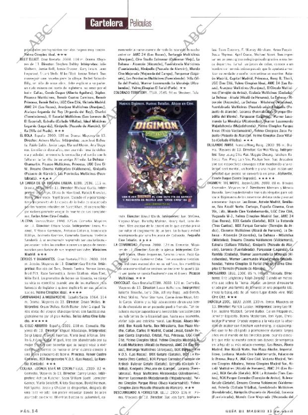 ABC MADRID 13-04-2001 página 122