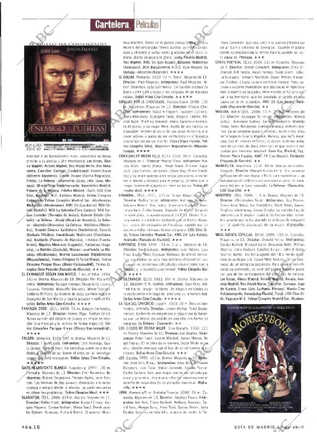 ABC MADRID 13-04-2001 página 124