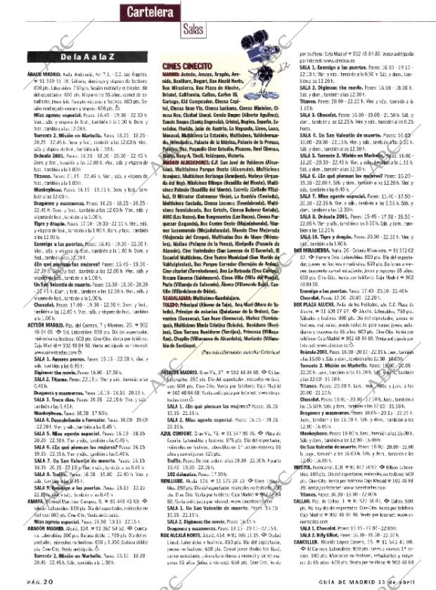 ABC MADRID 13-04-2001 página 128