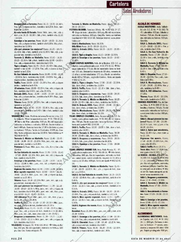 ABC MADRID 13-04-2001 página 132