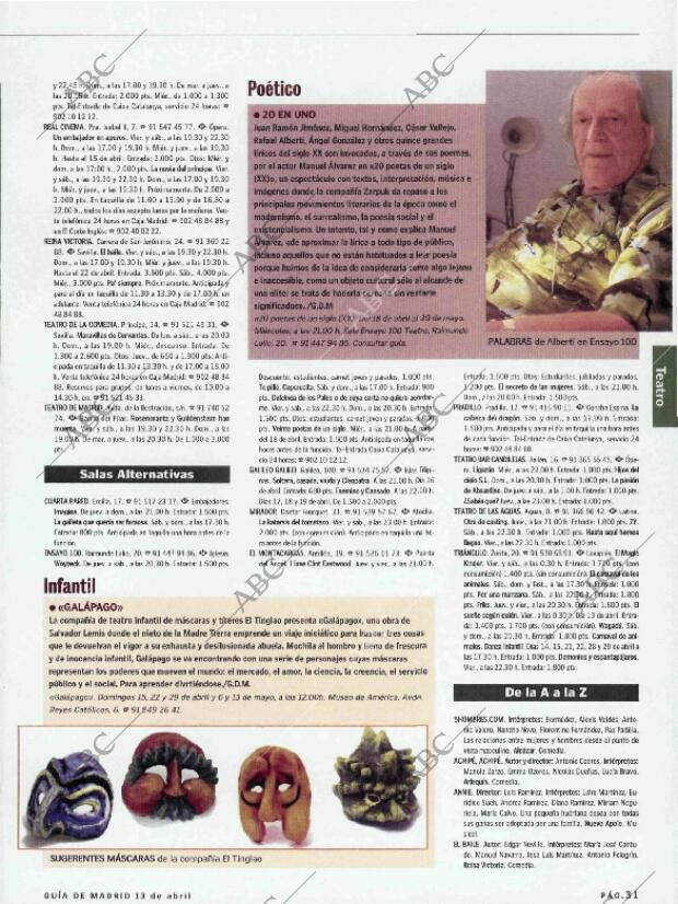 ABC MADRID 13-04-2001 página 139