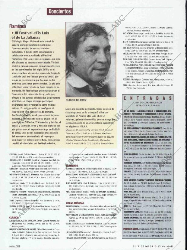 ABC MADRID 13-04-2001 página 146