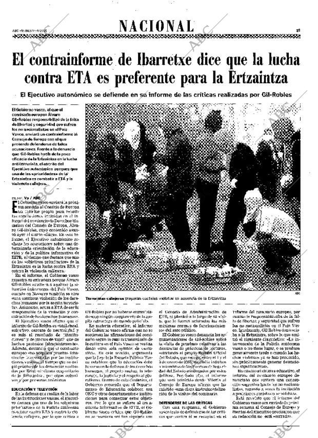 ABC MADRID 13-04-2001 página 15