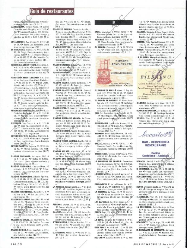 ABC MADRID 13-04-2001 página 158