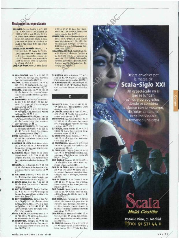 ABC MADRID 13-04-2001 página 159