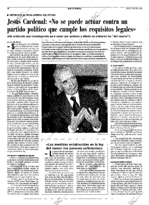 ABC MADRID 13-04-2001 página 16