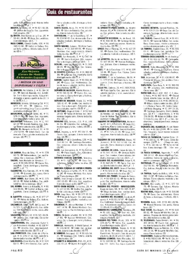 ABC MADRID 13-04-2001 página 168