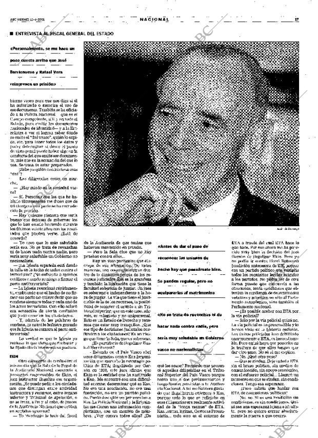 ABC MADRID 13-04-2001 página 17