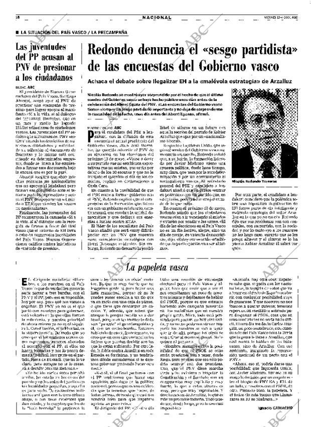 ABC MADRID 13-04-2001 página 18