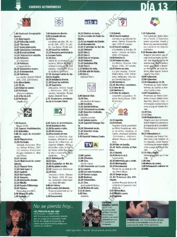 ABC MADRID 13-04-2001 página 211