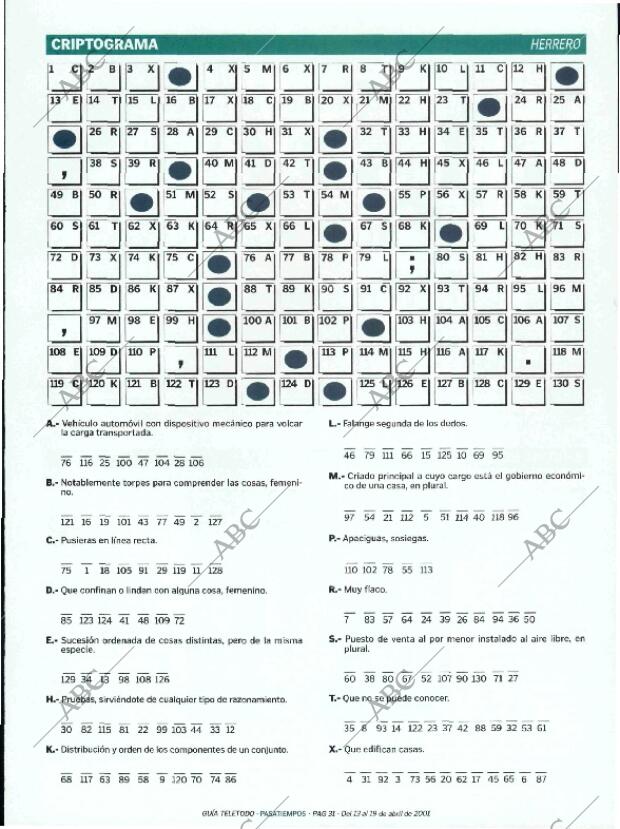 ABC MADRID 13-04-2001 página 223